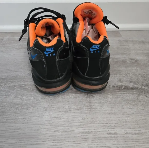 Nike Air Max 95s Midnight Fog Blue and Total Orange Youth Sneakers