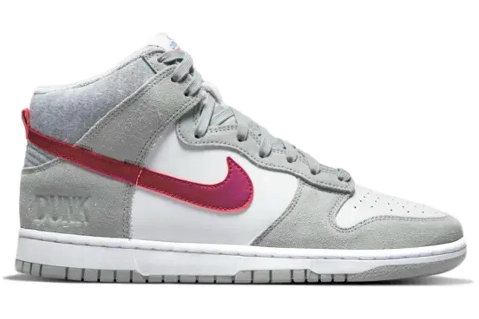 Nike Dunk High Light Smoke Grey Gym Red