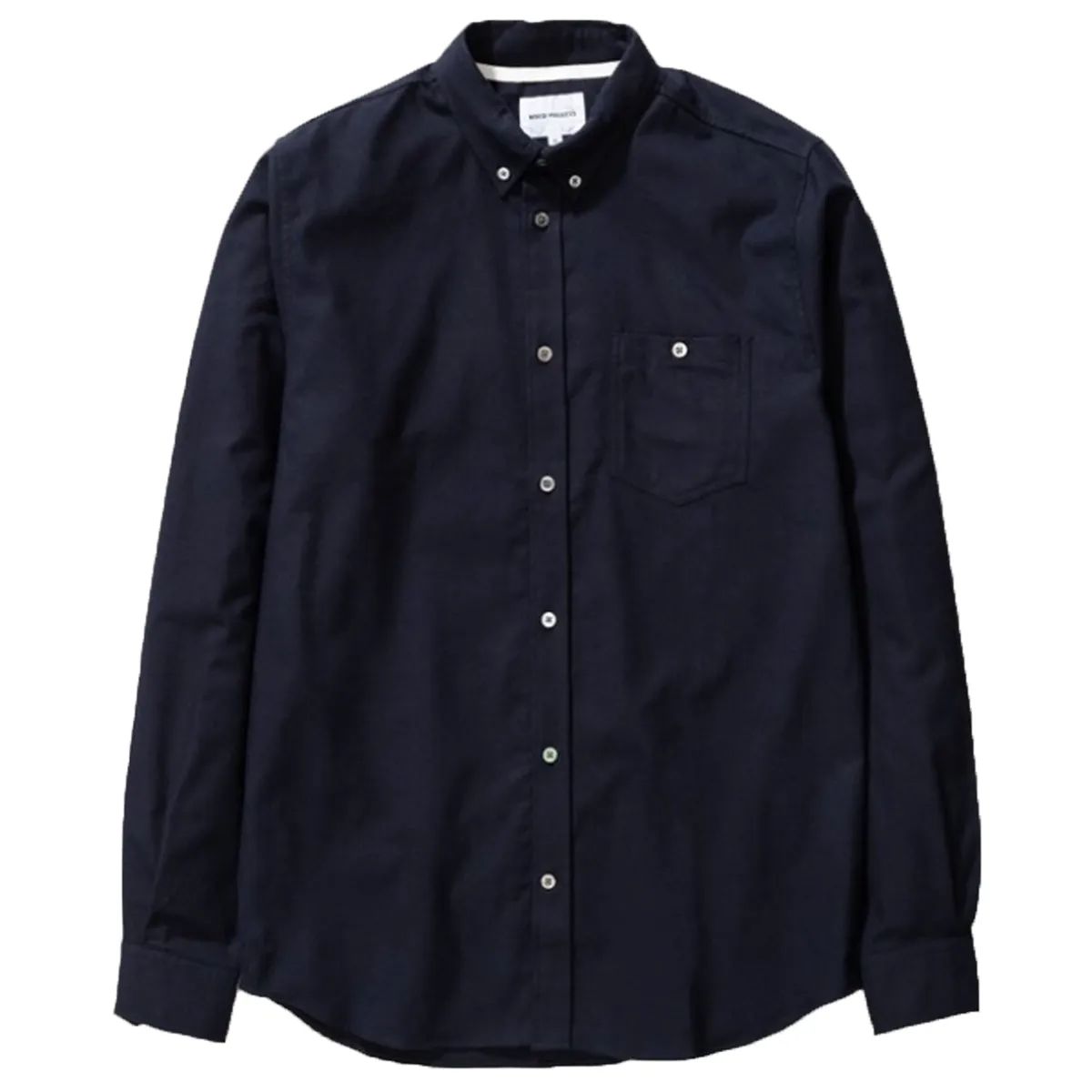 Norse Projects Anton Brushed Flannel Shirt Dark Navy