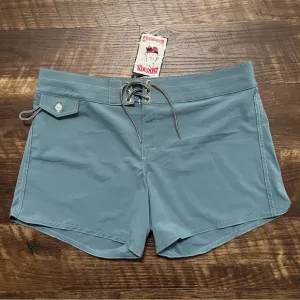 NWT Birdwell beach britches 405 lace up board shorts federal blue women’s 14
