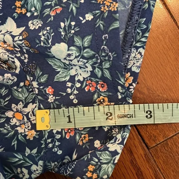 NWT Fair Harbor | The Atlantique Board Short Blue Floral Swim Beach Size Small