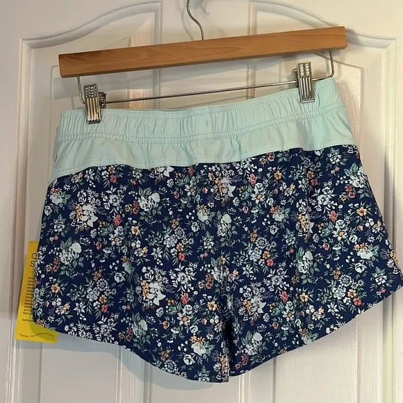 NWT Fair Harbor | The Atlantique Board Short Blue Floral Swim Beach Size Small