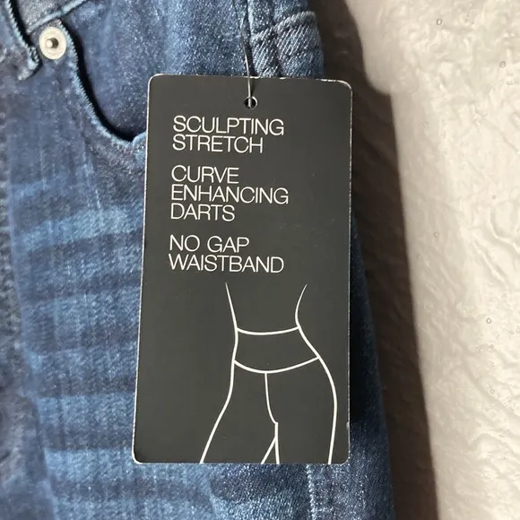NWT INC Denim Dark Blue Sculpting-Fit Skinny Jeans Women's Size 4/27