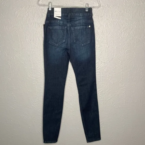 NWT INC Denim Dark Blue Sculpting-Fit Skinny Jeans Women's Size 4/27