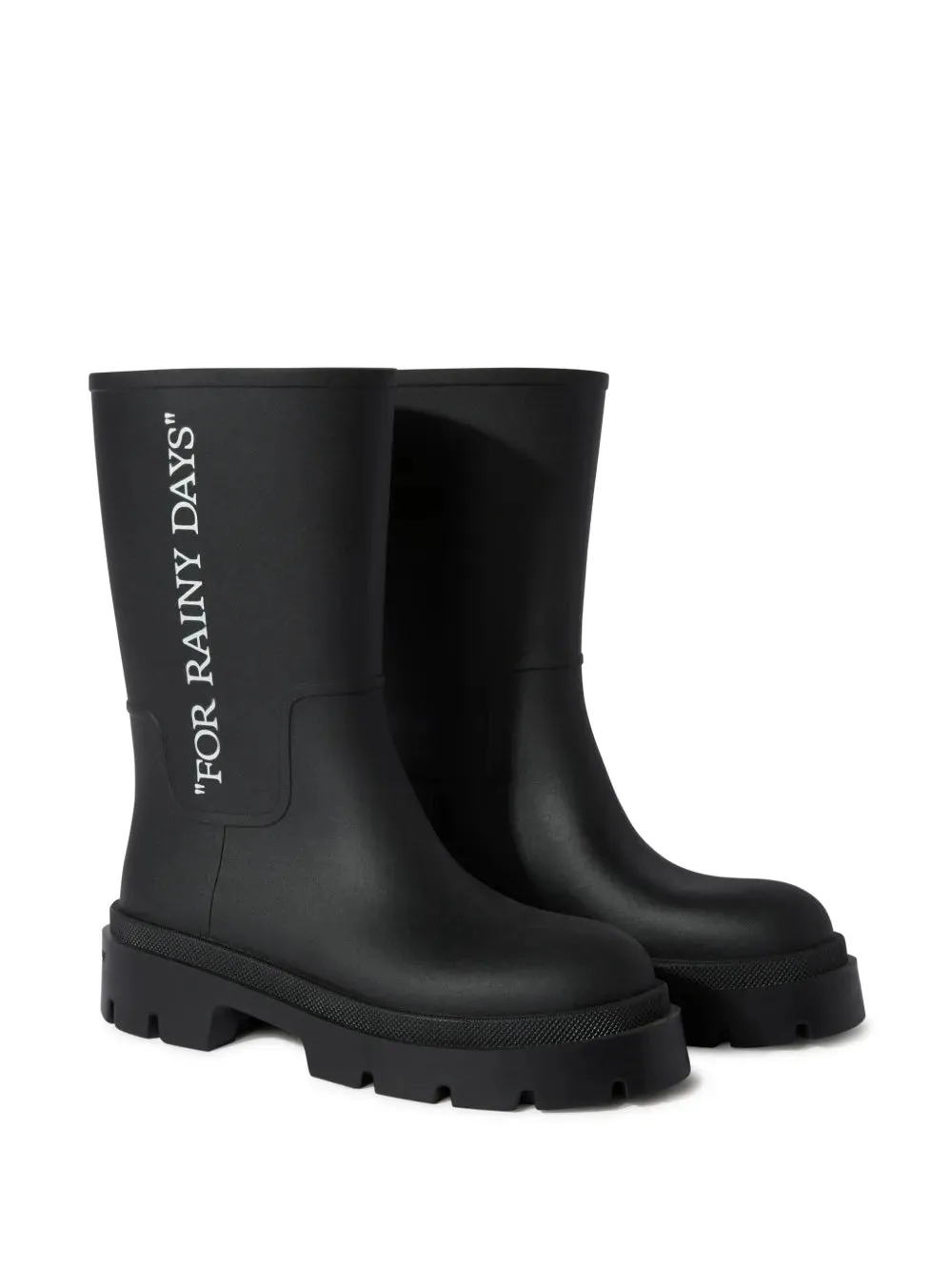 Off-White slogan-print boots