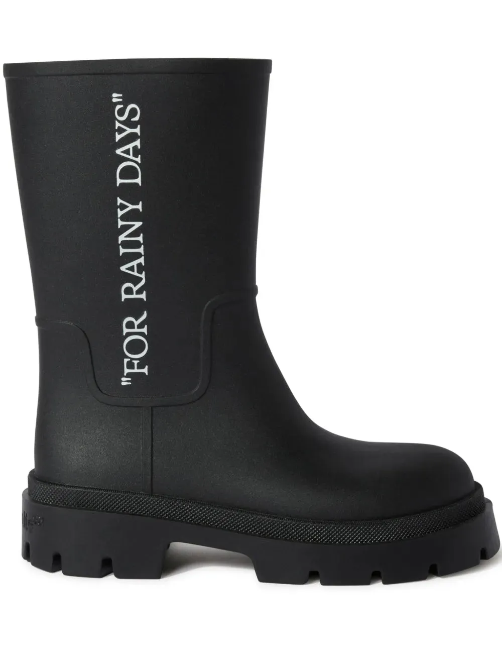 Off-White slogan-print boots