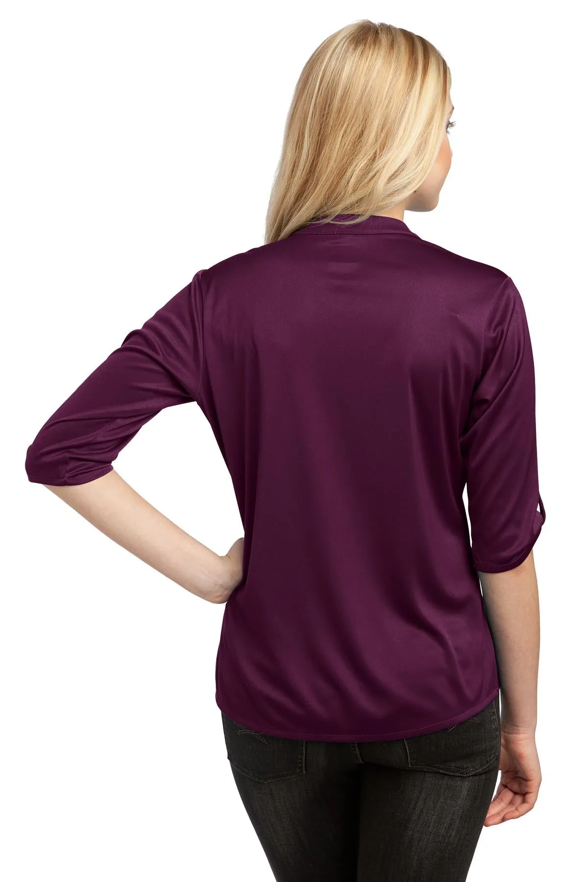OGIO Crush Henley. LOG111 Purple Luxe