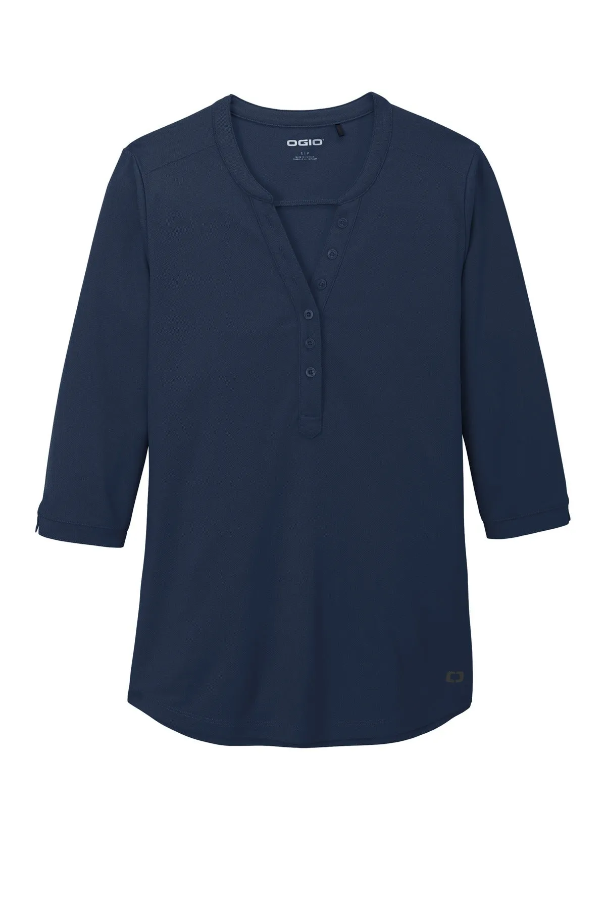OGIO Women's Jewel Henley LOG104 Navy