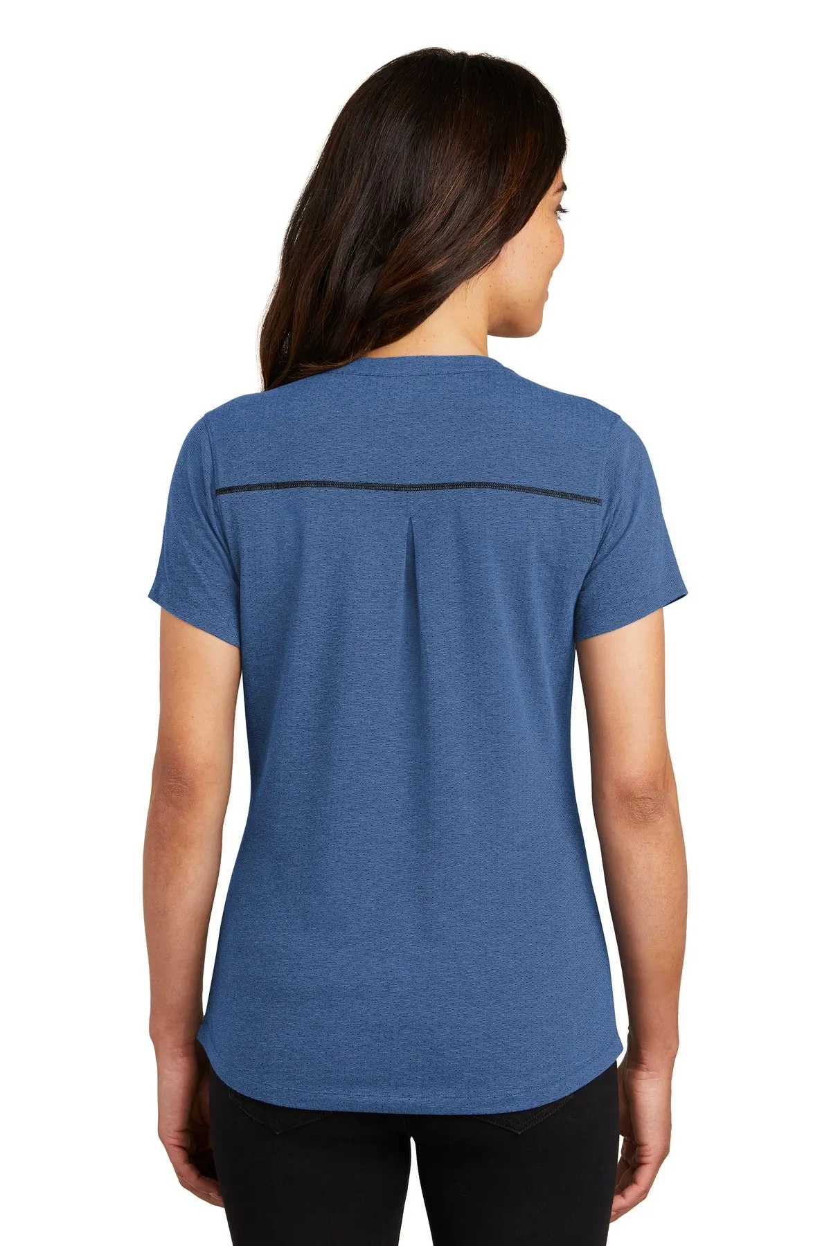 OGIO   Women's Tread Henley. LOG136 Blue Heather