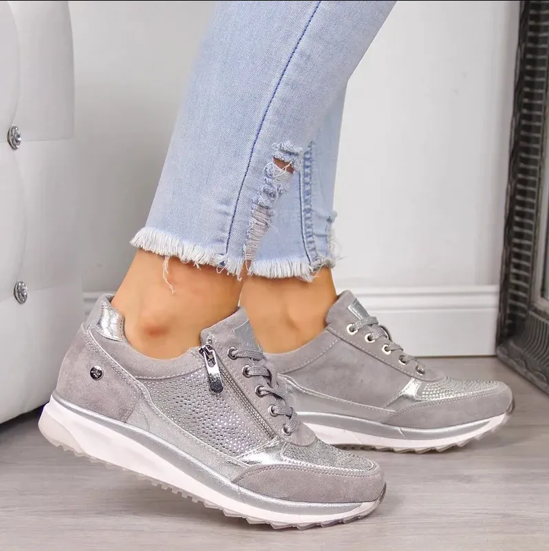 Oisin's Comfort Zip Sneakers | Stylish Orthopedic Footwear for Daily Support | Ergonomic, Durable, Easy-Care