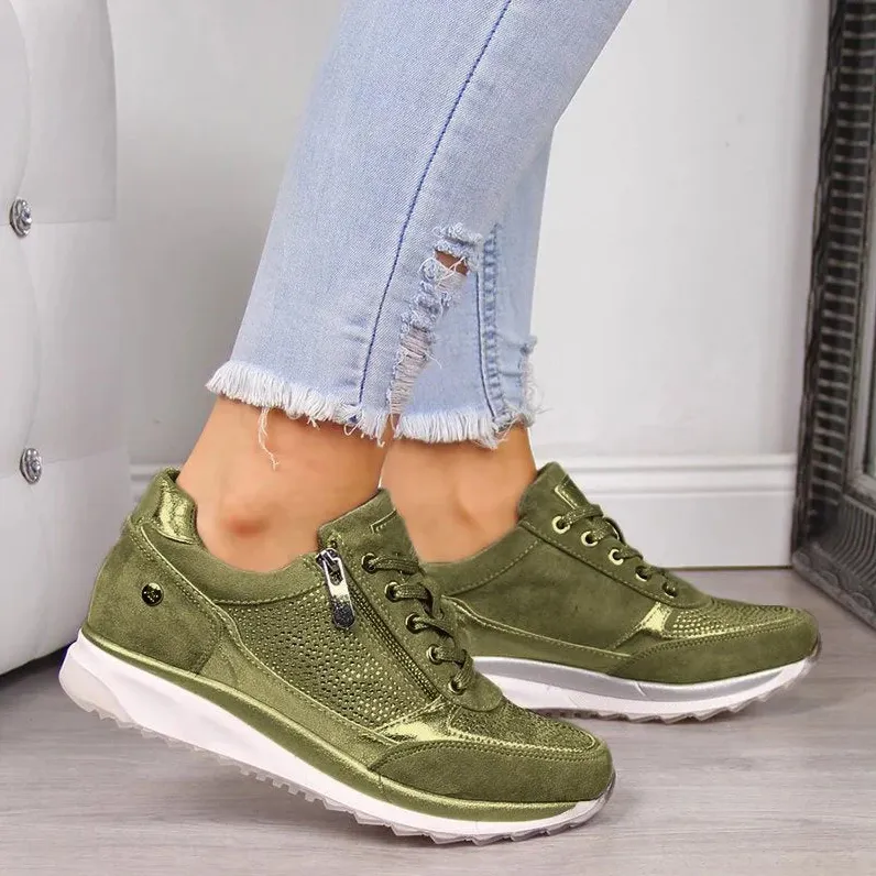 Oisin's Comfort Zip Sneakers | Stylish Orthopedic Footwear for Daily Support | Ergonomic, Durable, Easy-Care