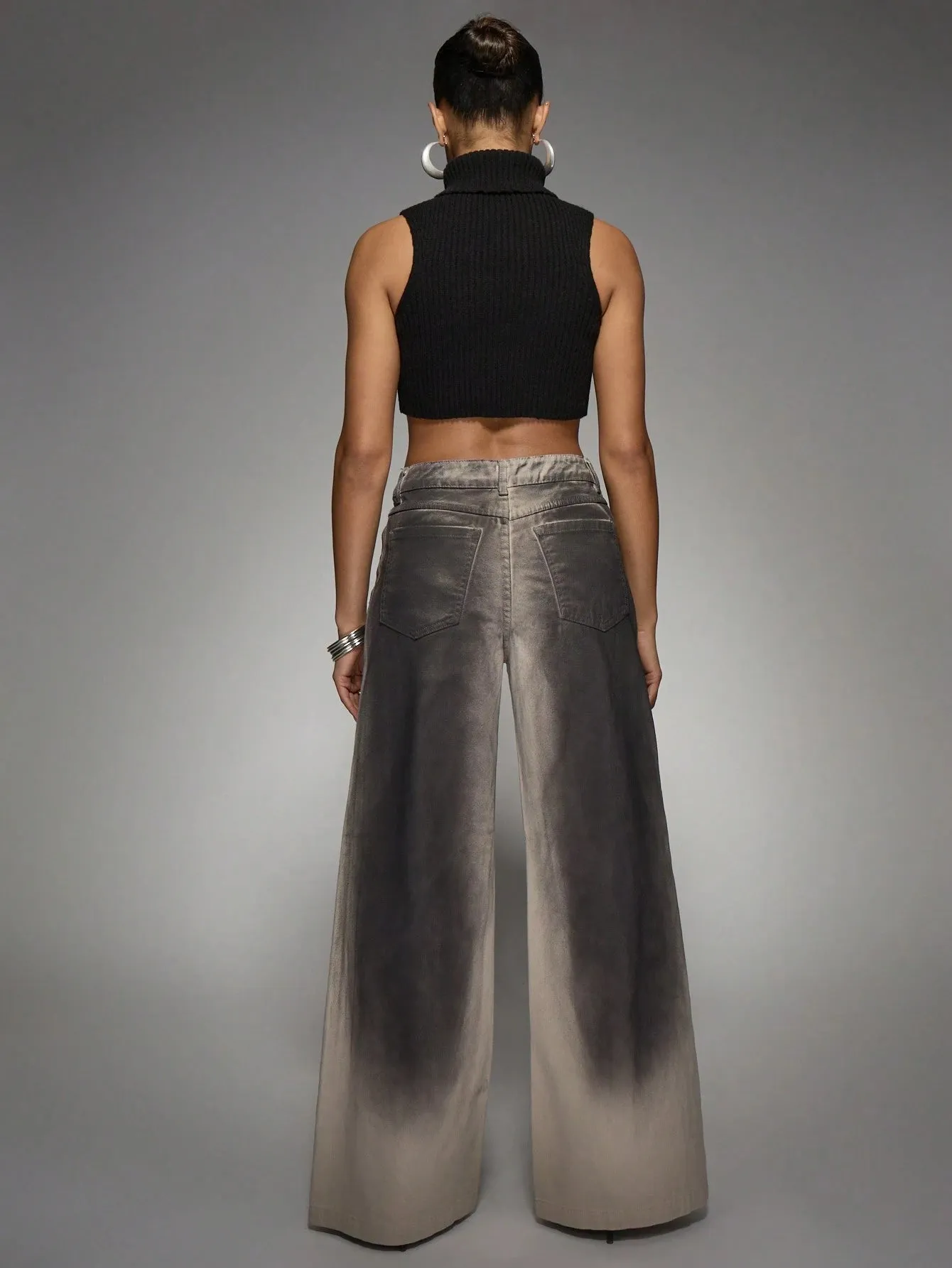 Ombre Wash Baggy Jeans | Trendy Loose-Fit Denim for Effortless Style