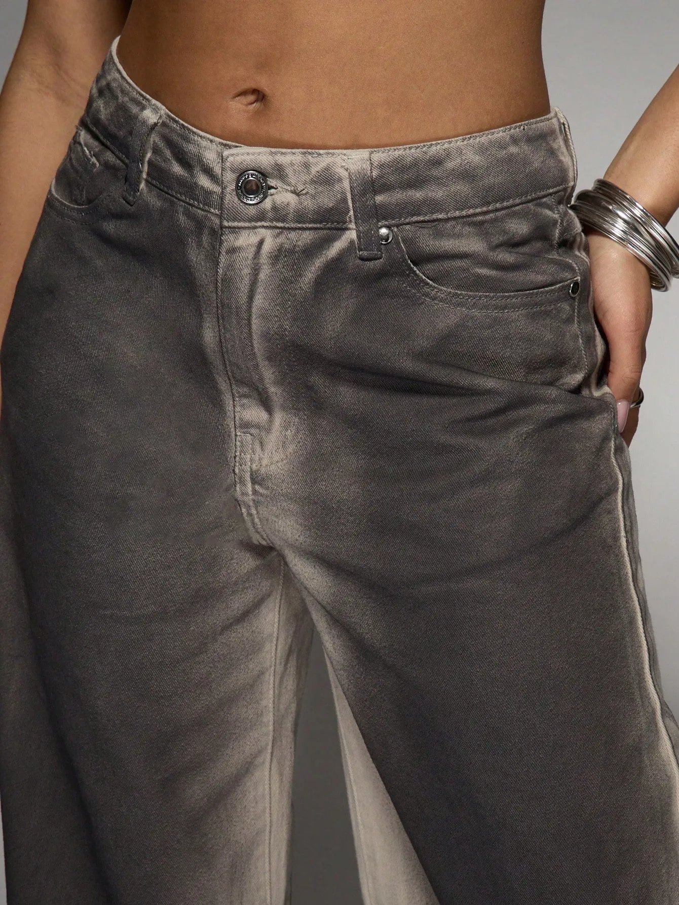 Ombre Wash Baggy Jeans | Trendy Loose-Fit Denim for Effortless Style