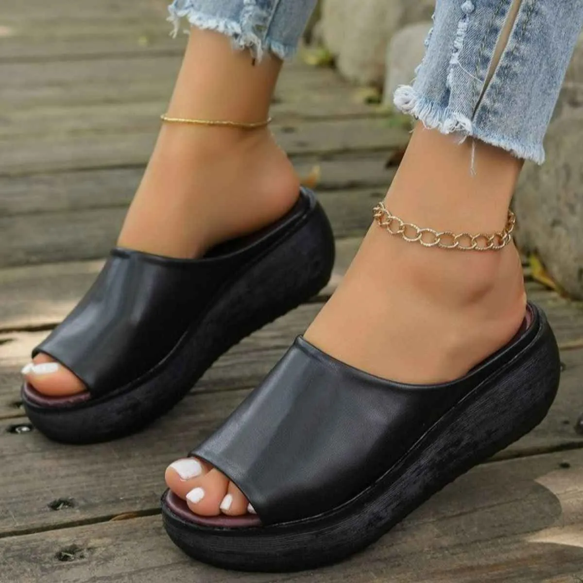 Open Toe Wedge Sandals for Comfortable Summer Style