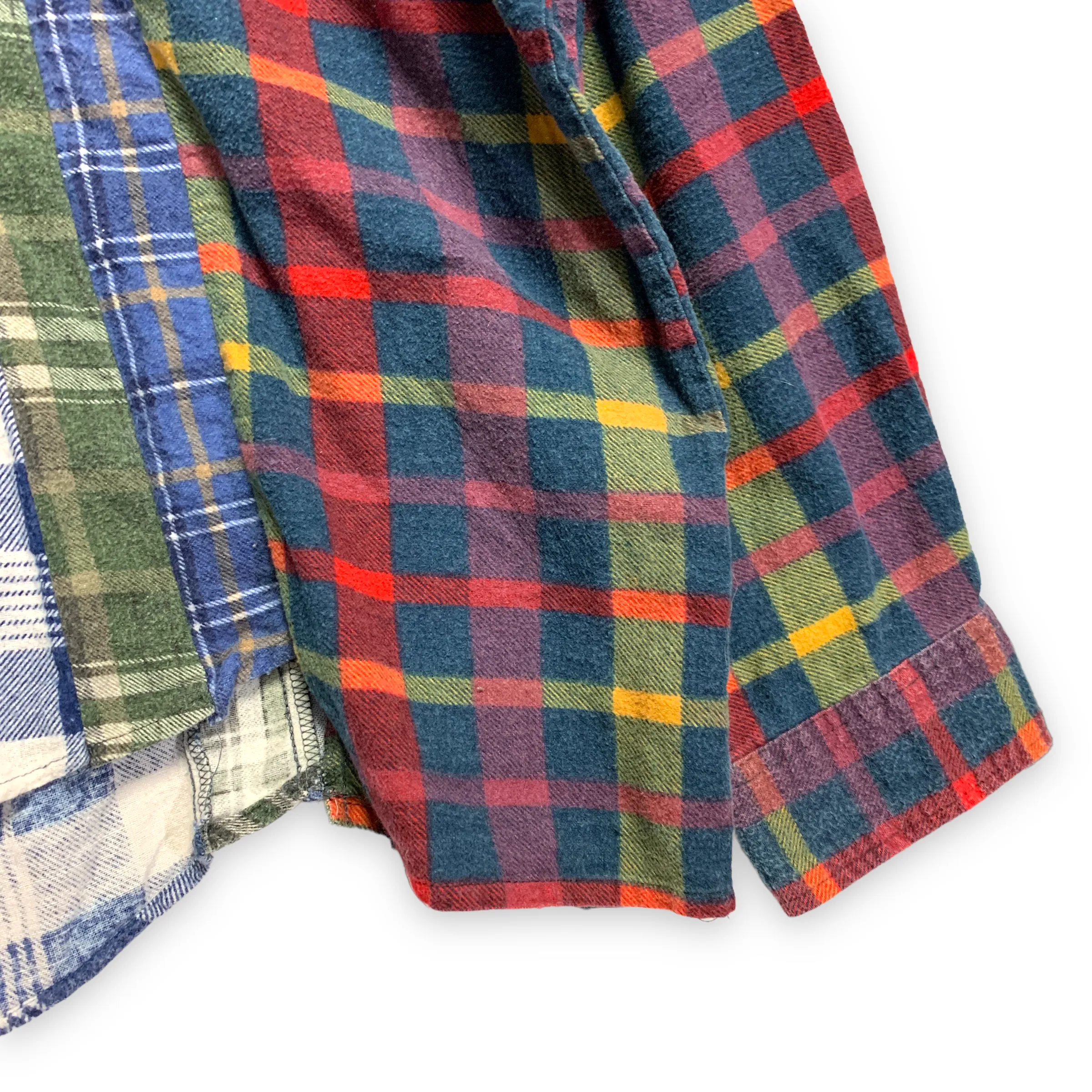 [OS] Needles Rebuild 7 Cut Oversized Flannel Shirt