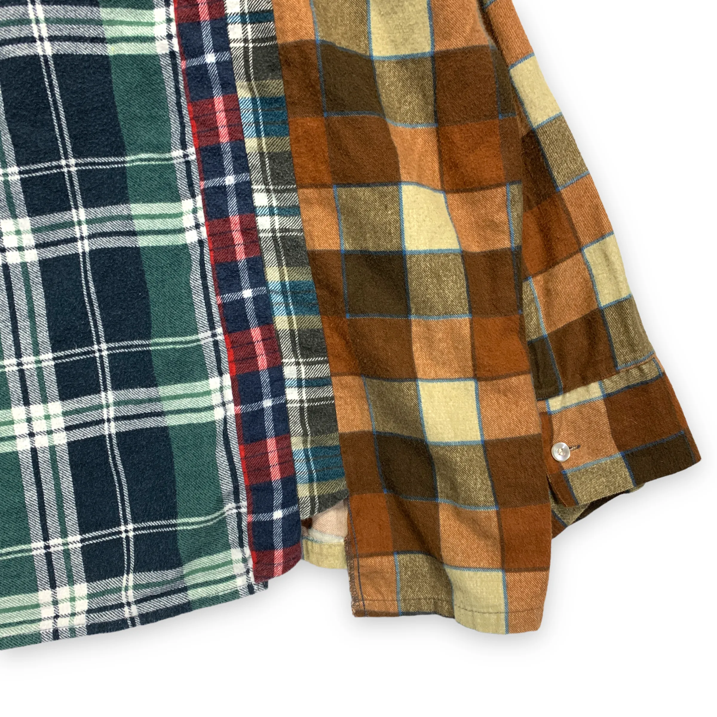 [OS] Needles Rebuild 7 Cut Oversized Flannel Shirt