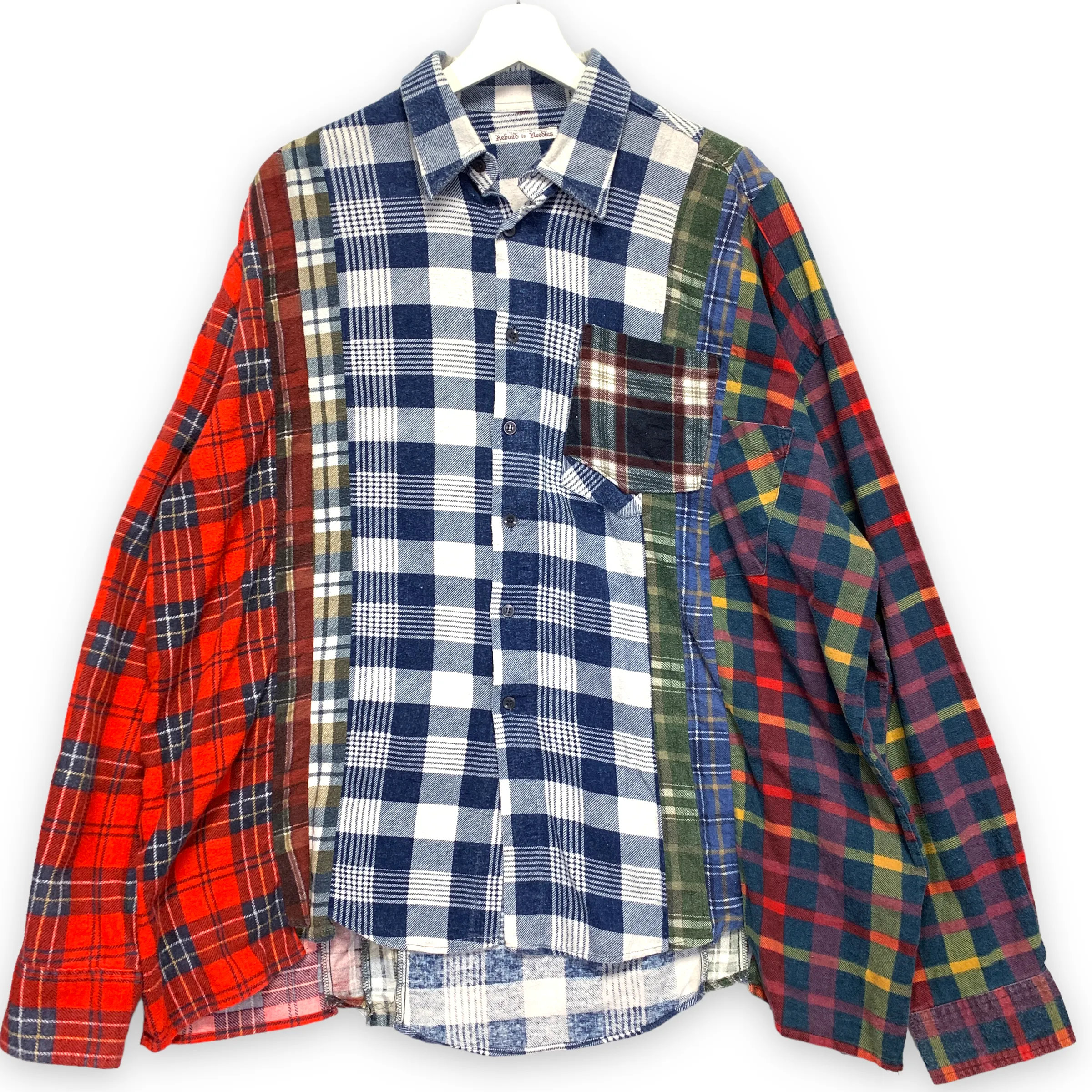 [OS] Needles Rebuild 7 Cut Oversized Flannel Shirt