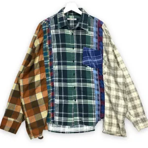 [OS] Needles Rebuild 7 Cut Oversized Flannel Shirt