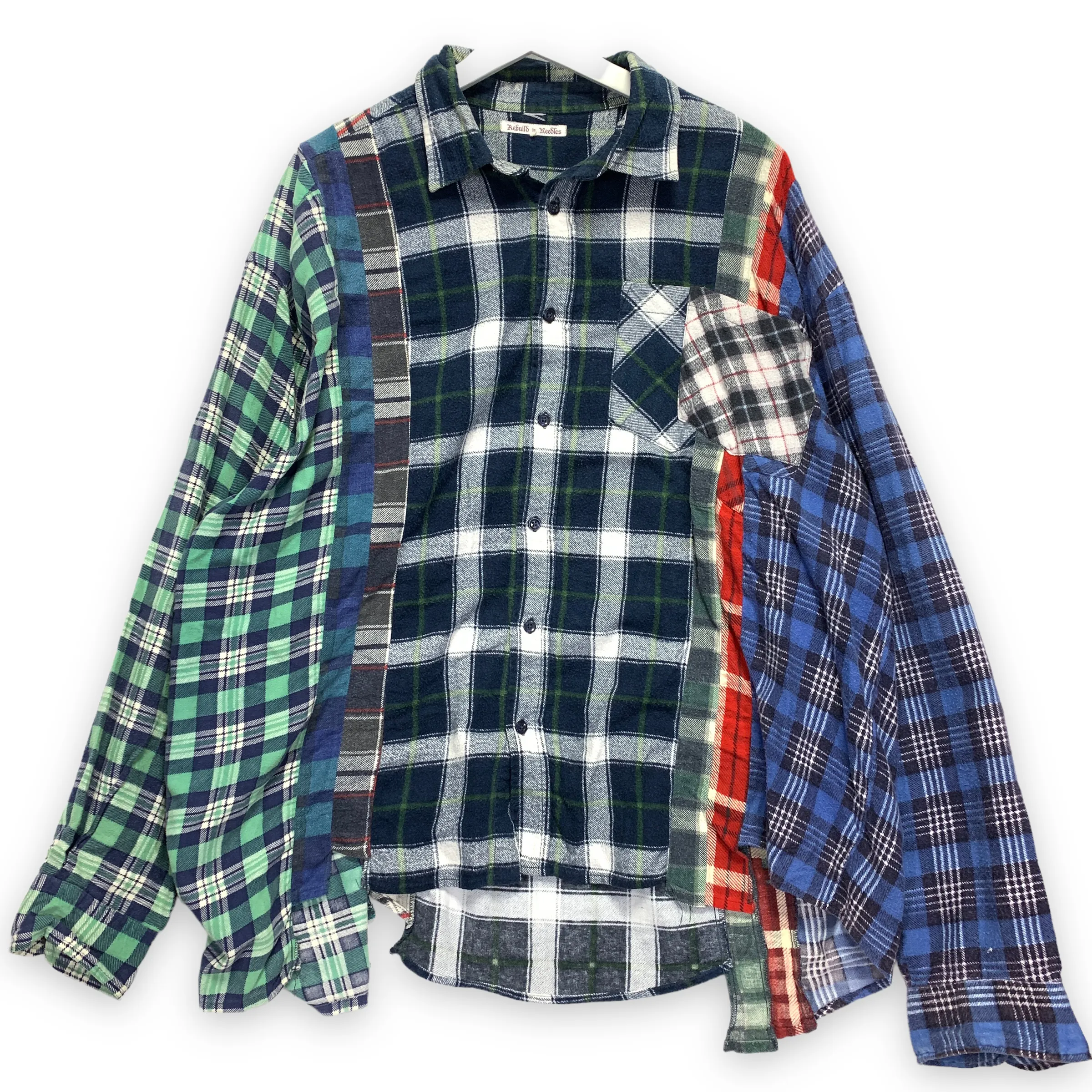 [OS] Needles Rebuild 7 Cut Oversized Flannel Shirt