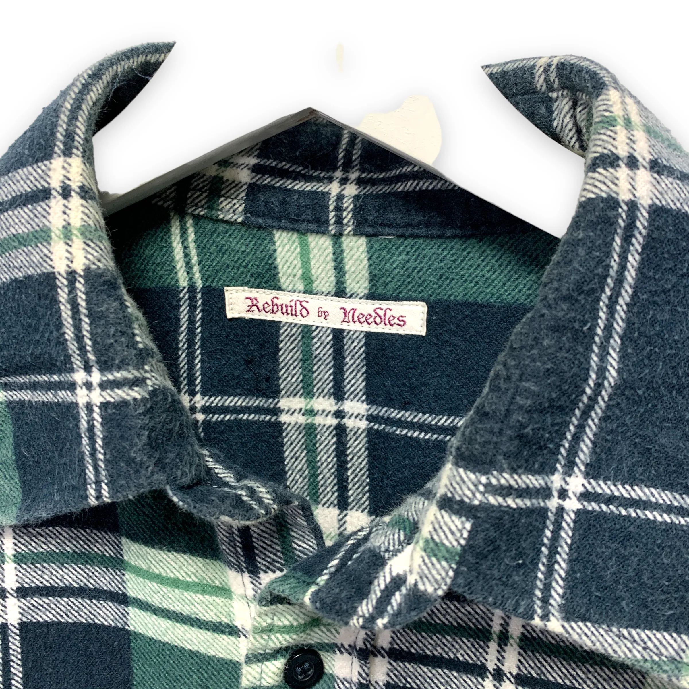 [OS] Needles Rebuild 7 Cut Oversized Flannel Shirt