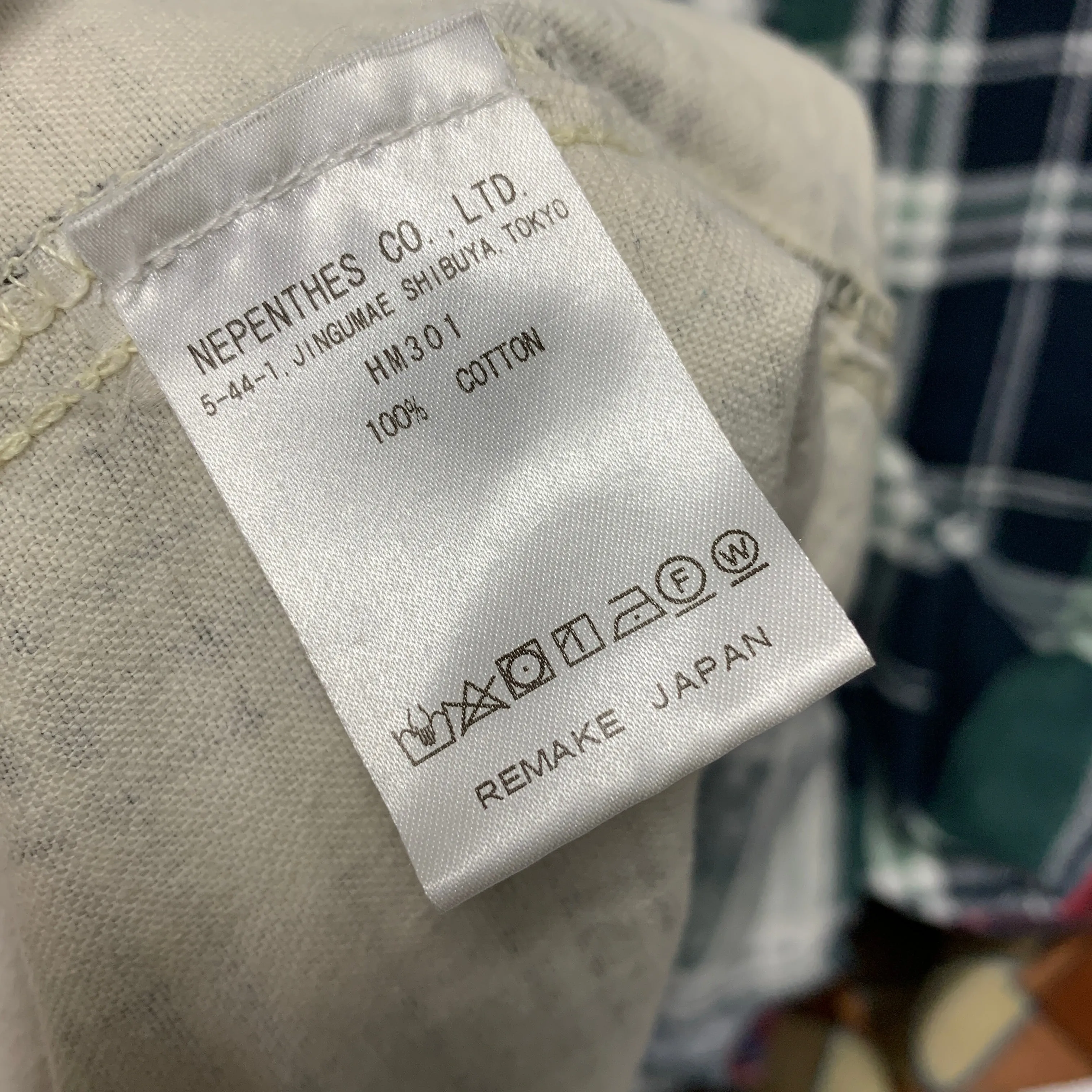 [OS] Needles Rebuild 7 Cut Oversized Flannel Shirt
