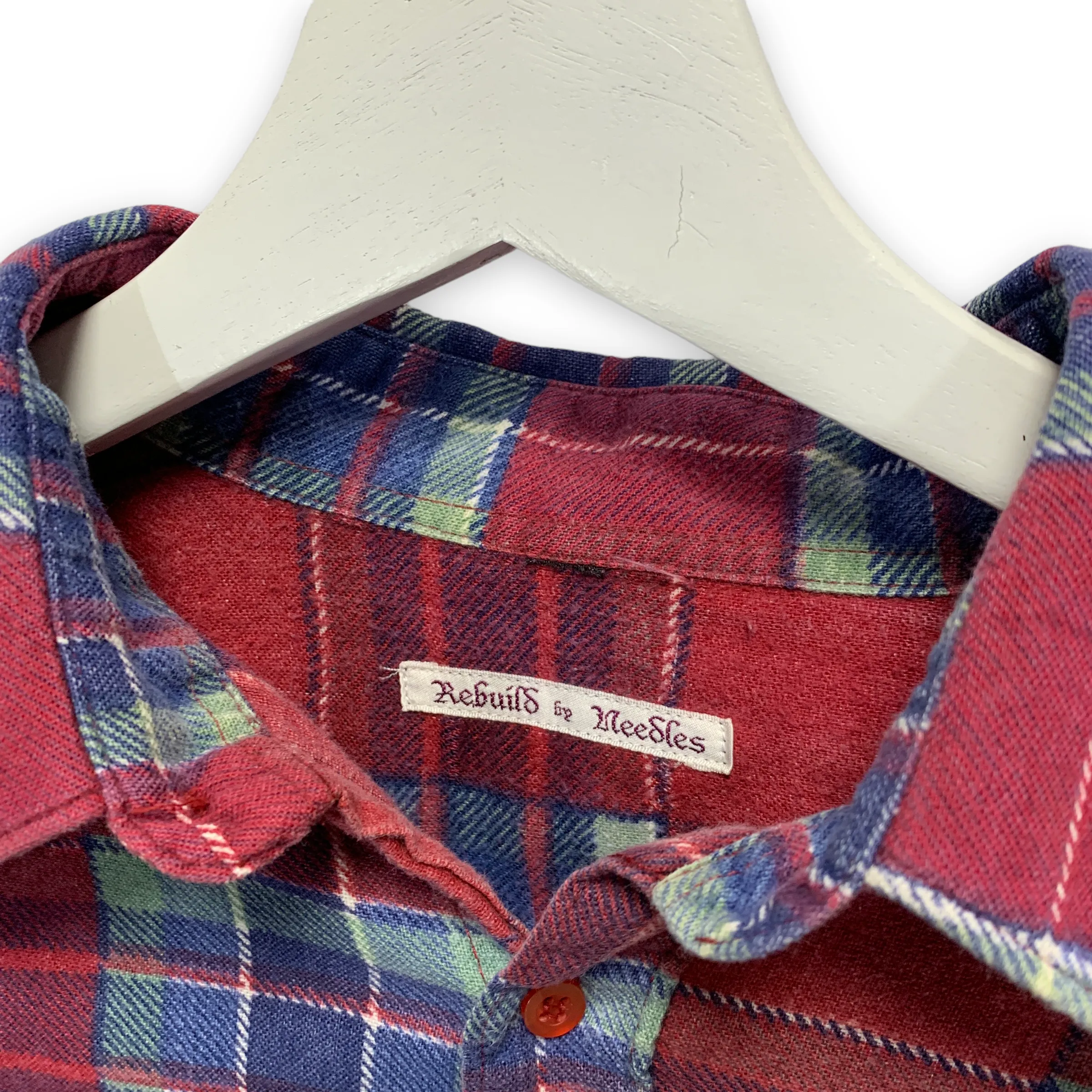 [OS] Needles Rebuild 7 Cut Oversized Flannel Shirt