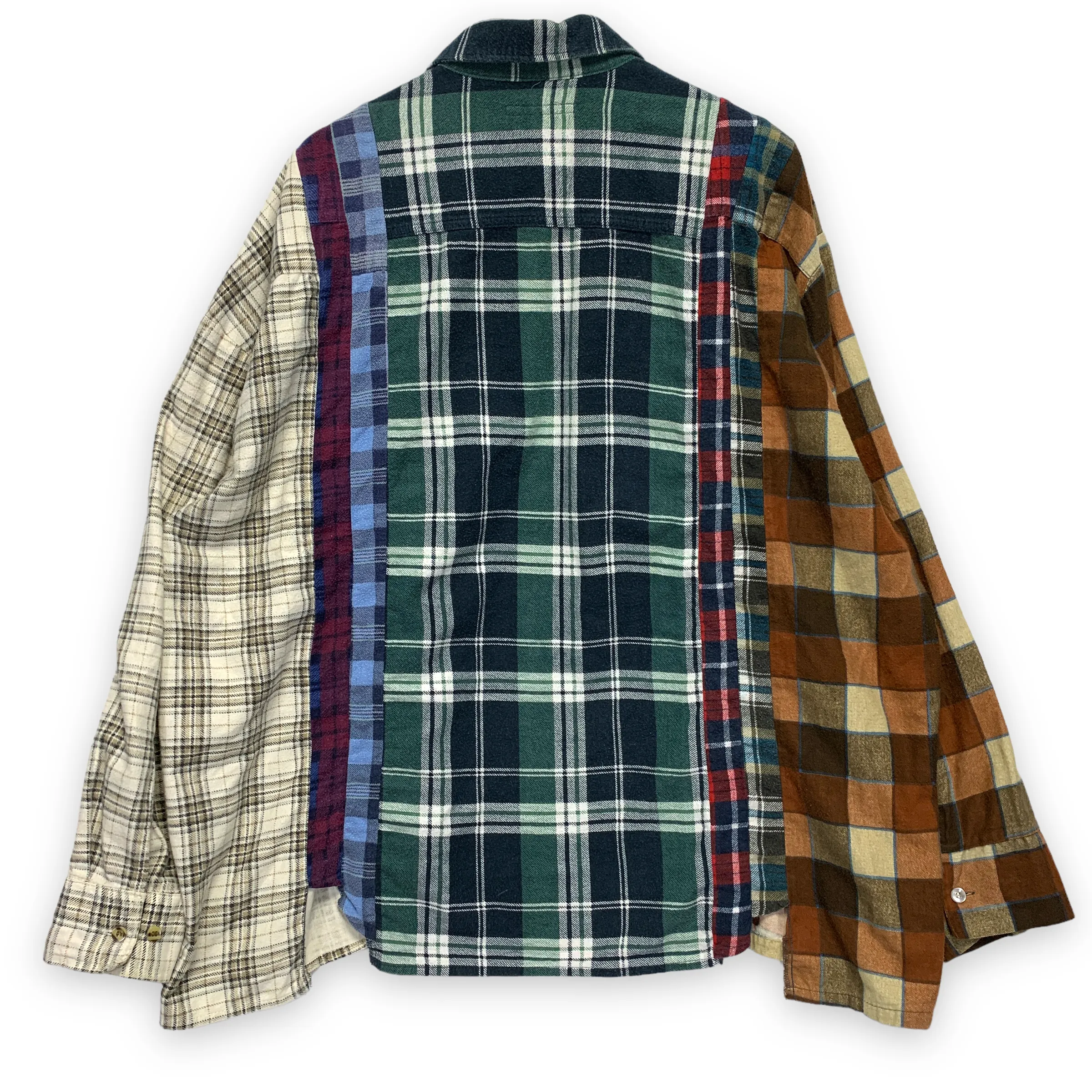 [OS] Needles Rebuild 7 Cut Oversized Flannel Shirt
