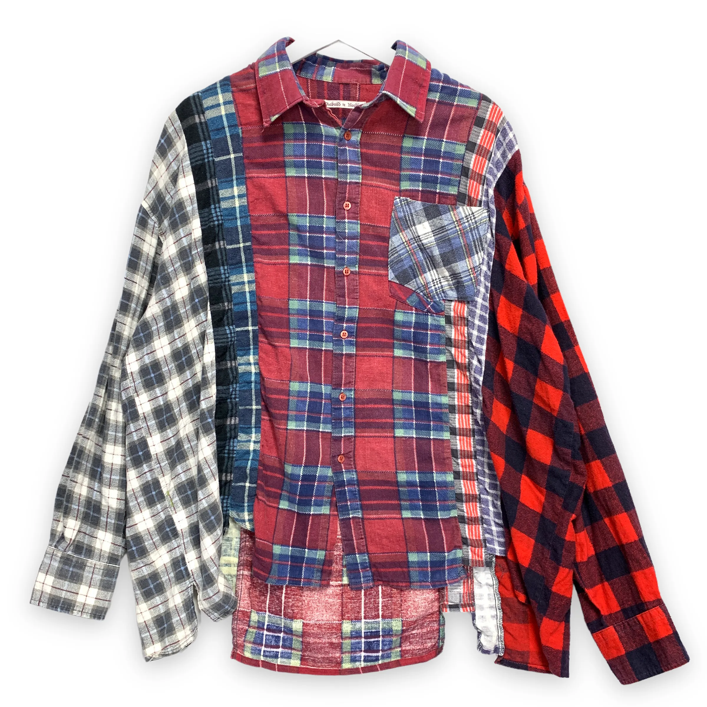 [OS] Needles Rebuild 7 Cut Oversized Flannel Shirt