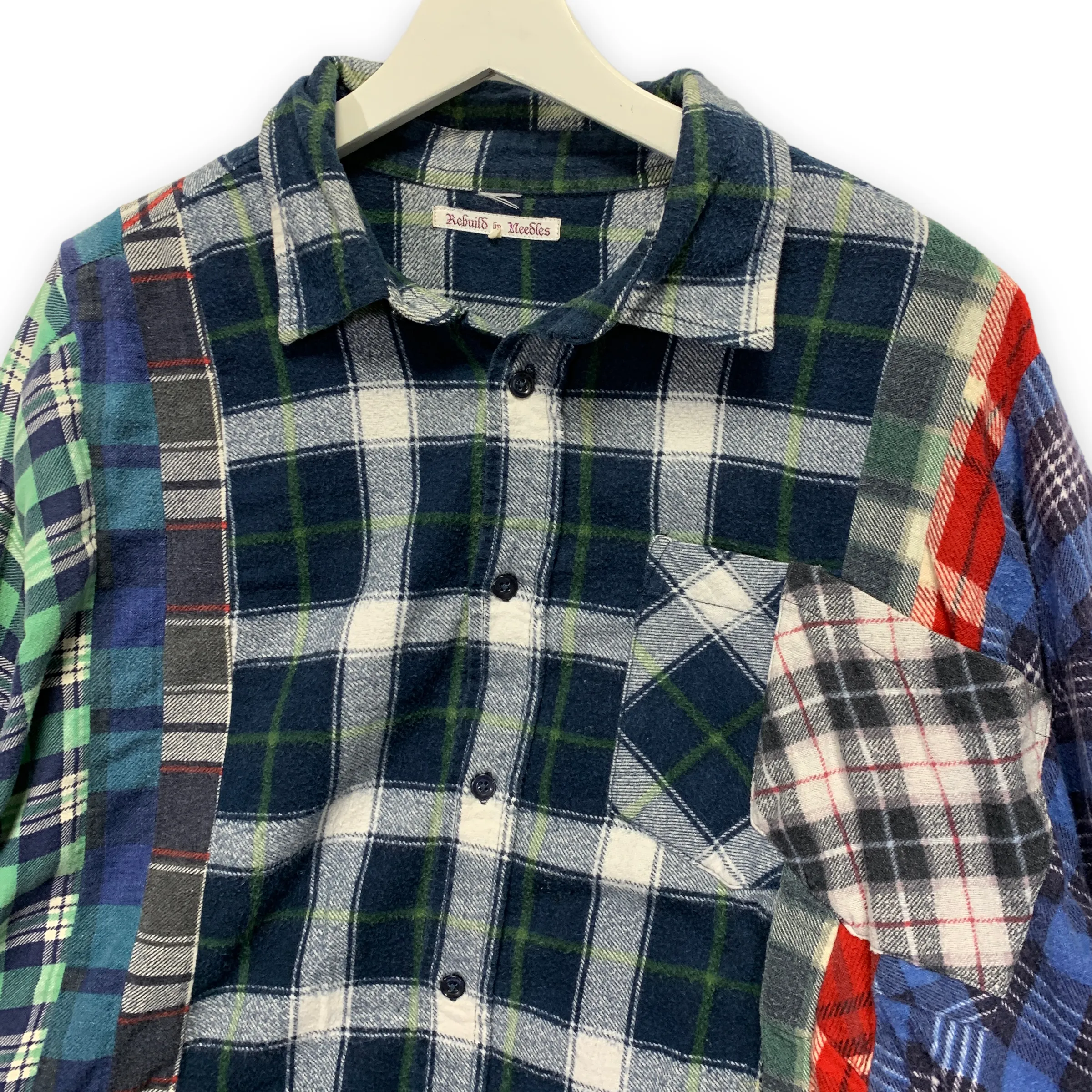 [OS] Needles Rebuild 7 Cut Oversized Flannel Shirt