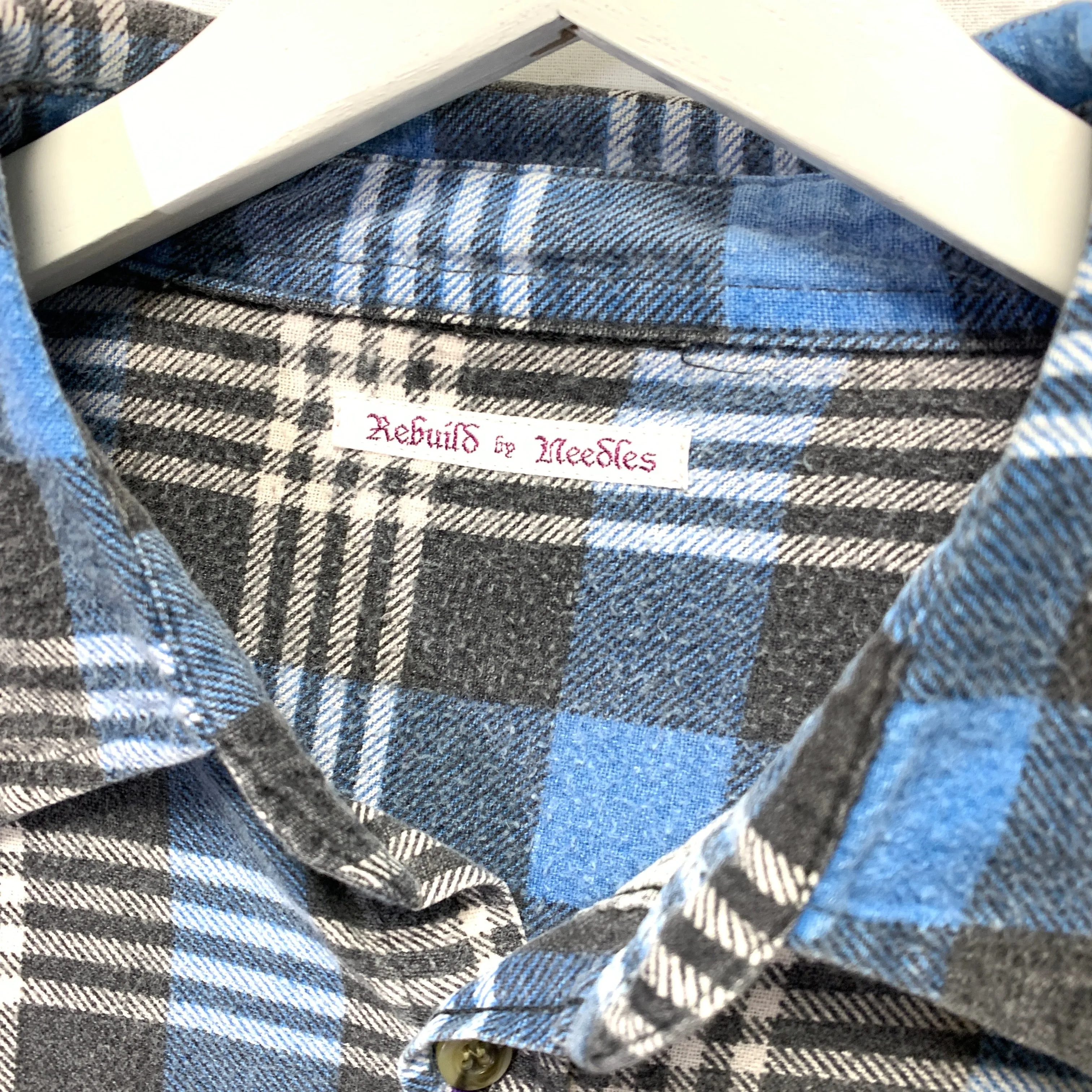 [OS] Needles Rebuild 7 Cut Oversized Flannel Shirt