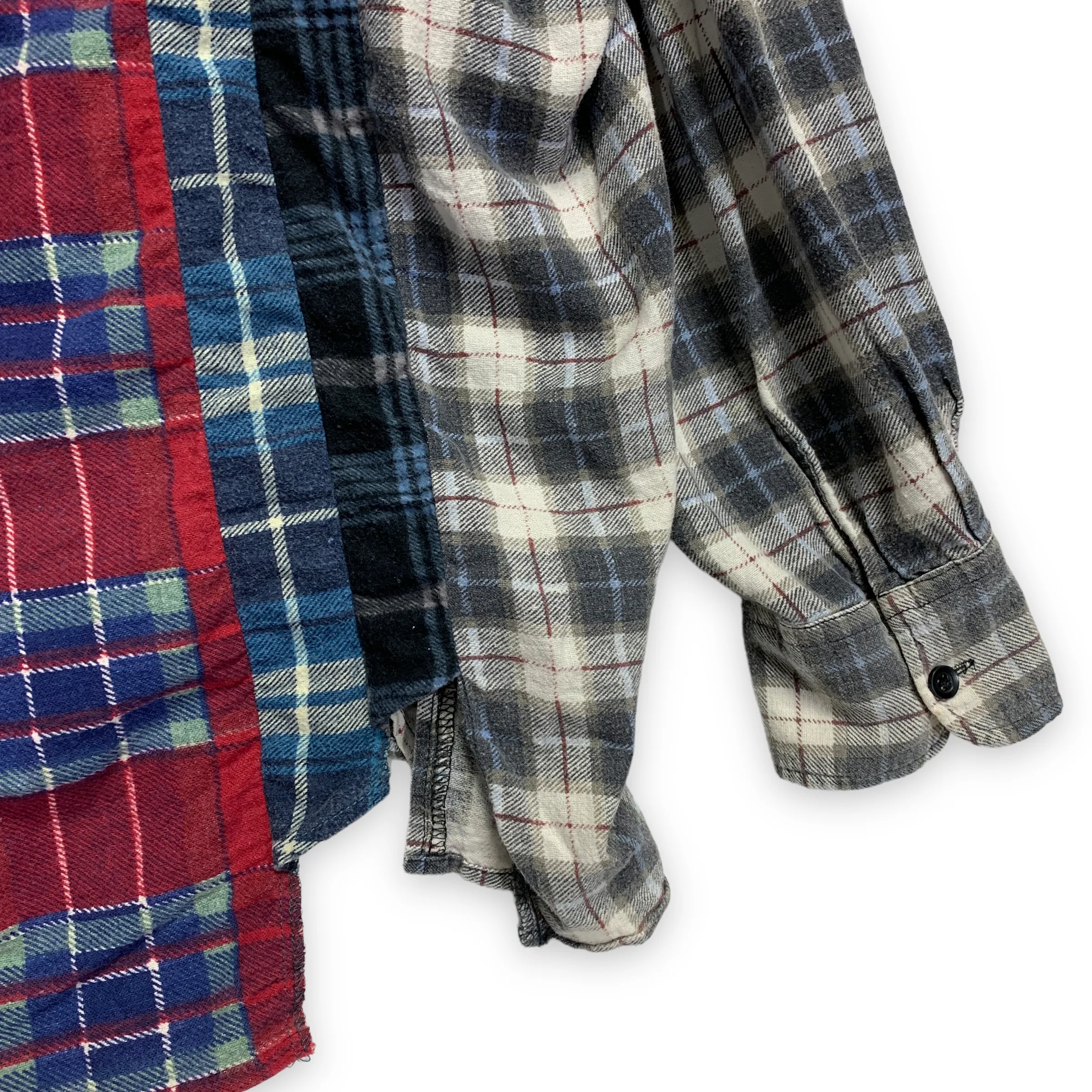 [OS] Needles Rebuild 7 Cut Oversized Flannel Shirt