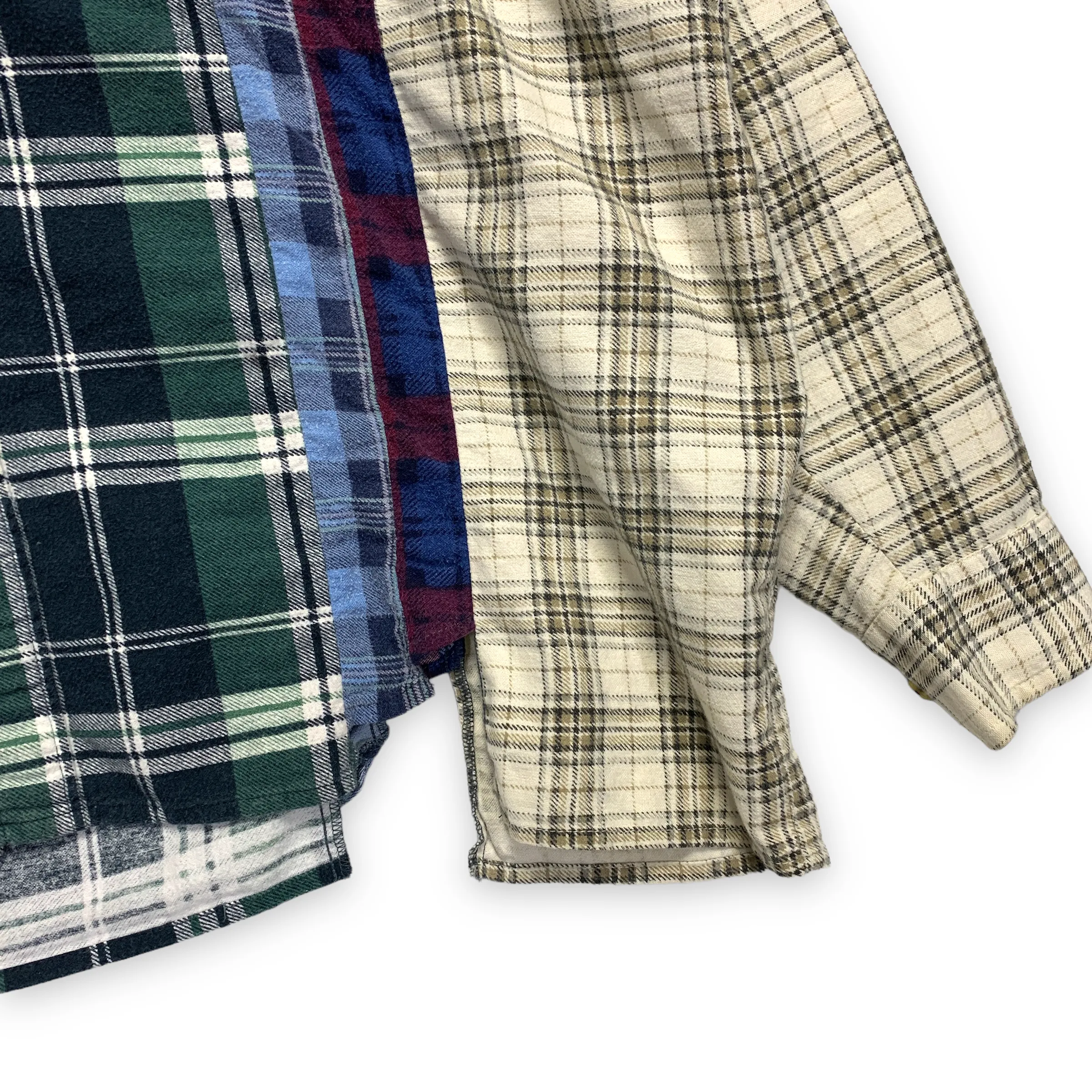 [OS] Needles Rebuild 7 Cut Oversized Flannel Shirt