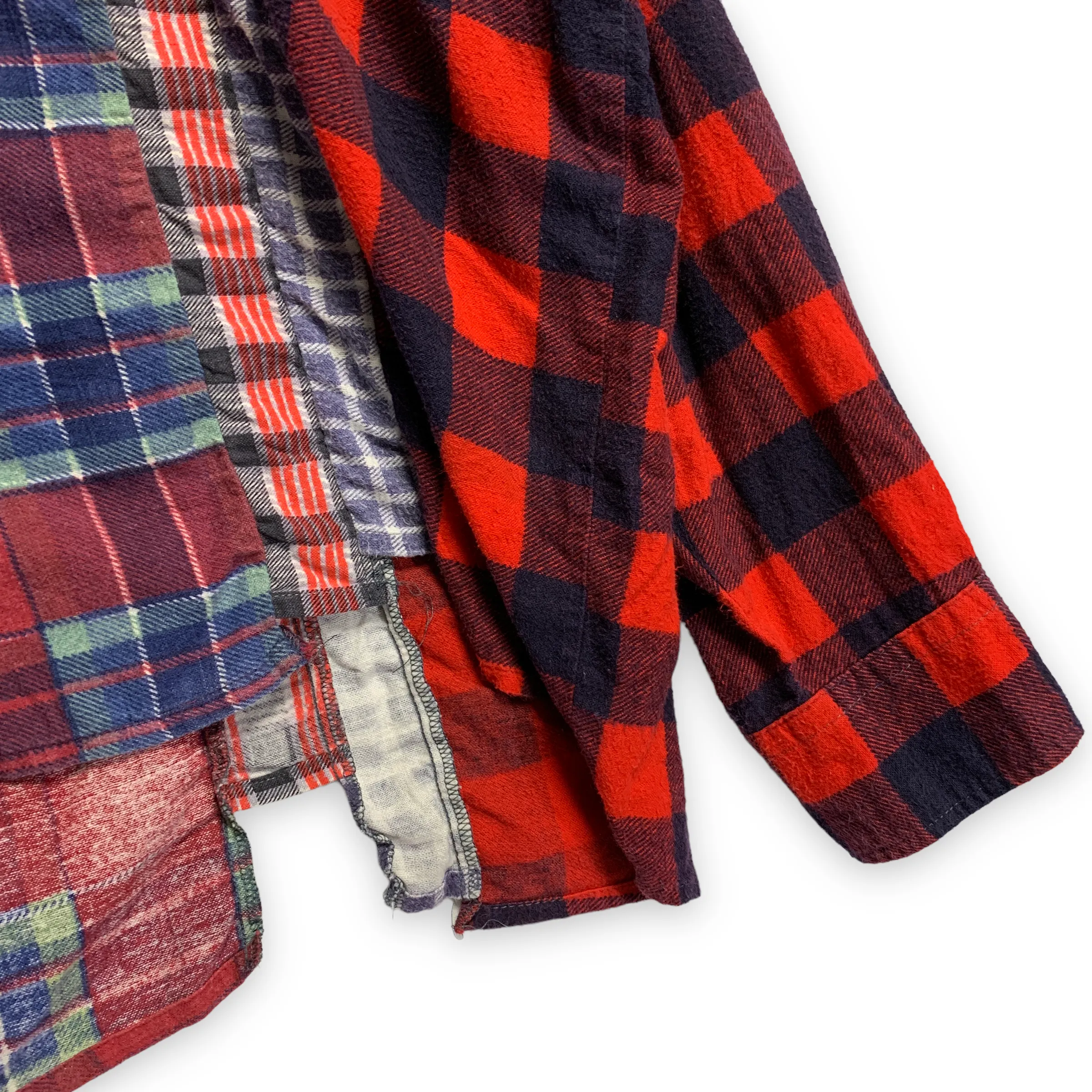 [OS] Needles Rebuild 7 Cut Oversized Flannel Shirt