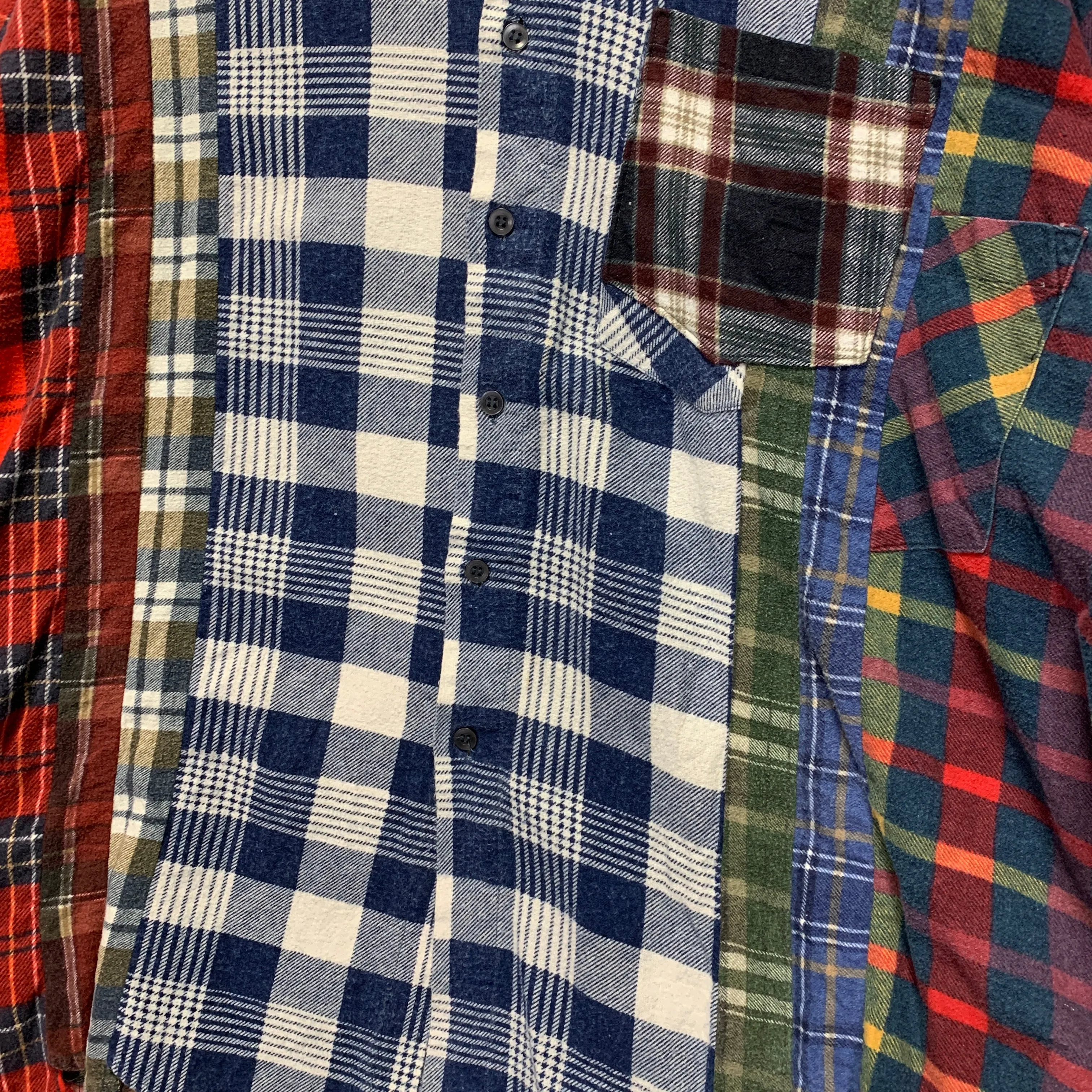 [OS] Needles Rebuild 7 Cut Oversized Flannel Shirt