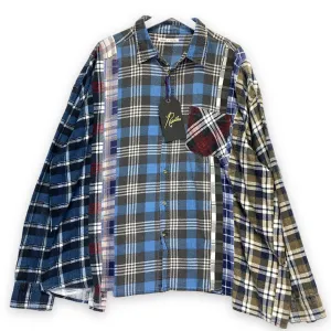 [OS] Needles Rebuild 7 Cut Oversized Flannel Shirt