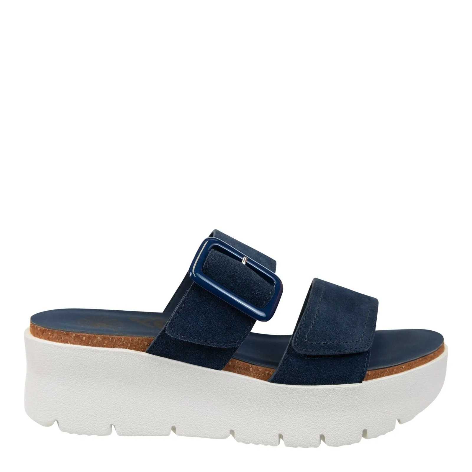OTBT: CAMEO in NAVY Platform Sandals