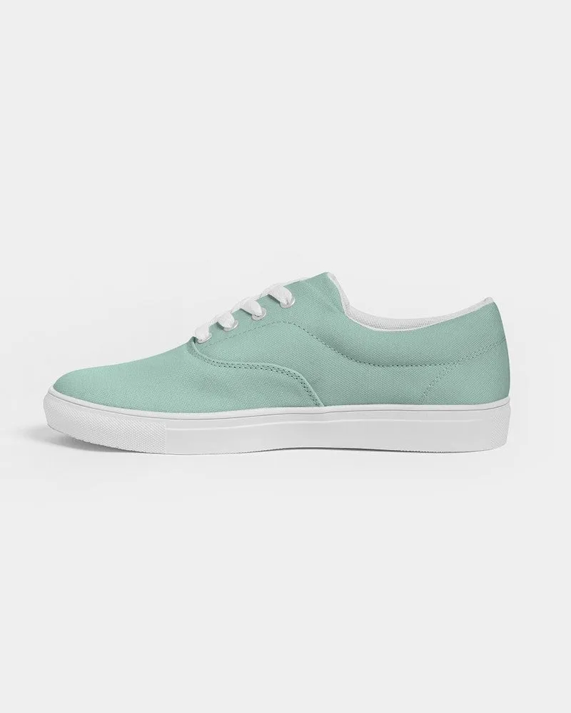Pale Pastel Cool Green Men's Canvas Sneakers | Men's | Bright Pale Pastel Cool Green | C30M0Y22K0