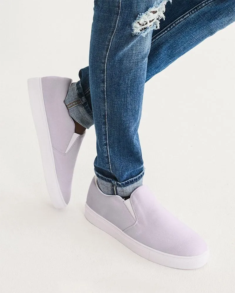 Pale Purple Slip-On Canvas Sneakers | Men's | Bright Pale Purple | C5M10Y0K0