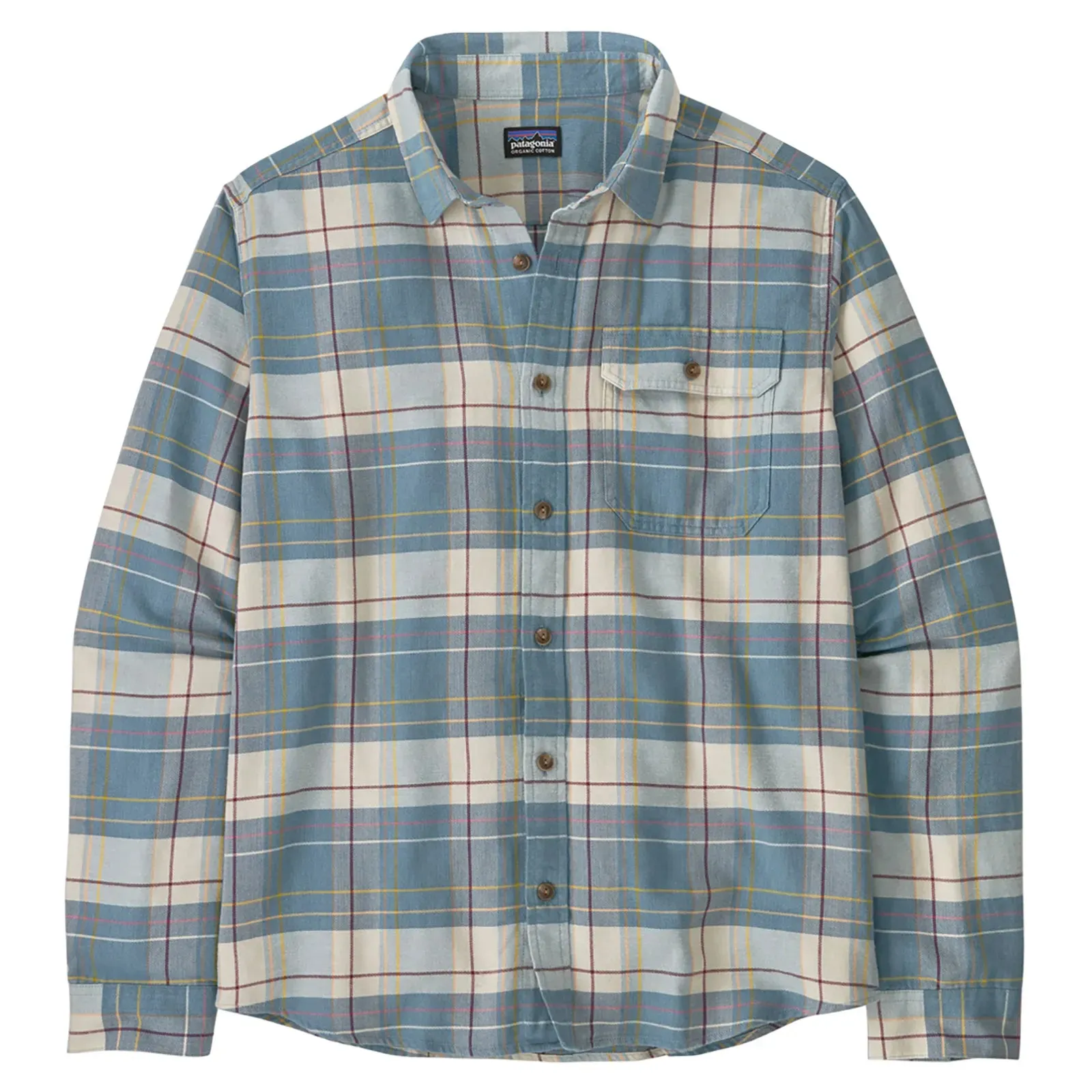 Patagonia Men's Lightweight Fjord Flannel Shirt - Raft Still Blue
