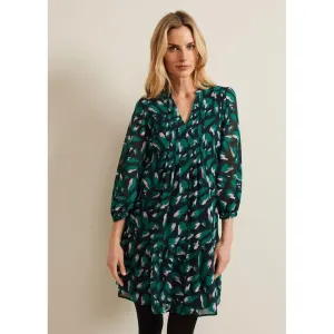Phase Eight Abstract Penele Dress - Green Multi