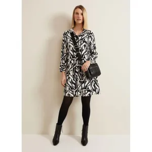 Phase Eight Ruby Geo Tunic Dress - Black Multi