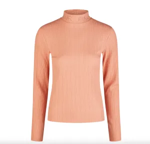Pikeur selection roll neck top in Peach