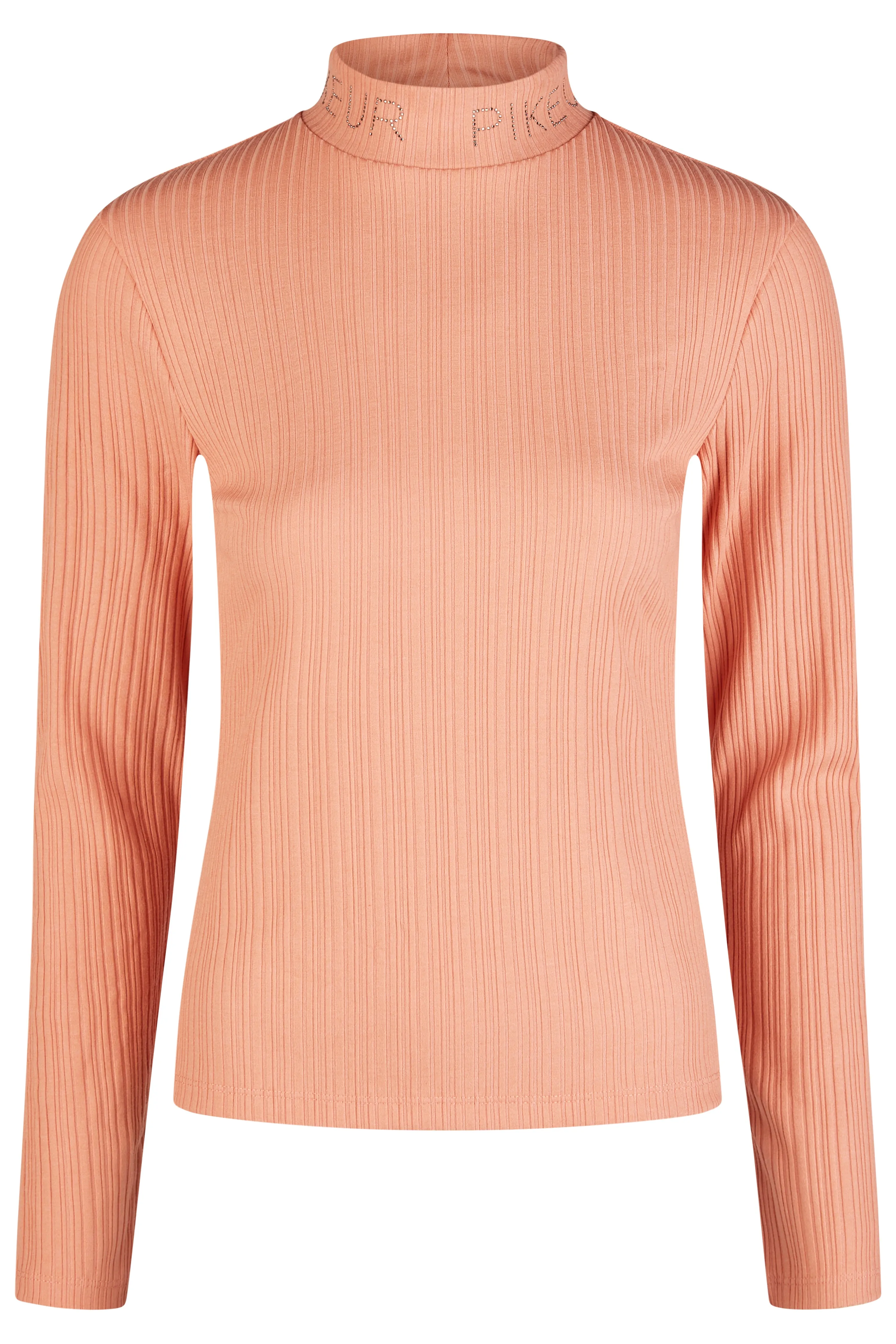 Pikeur selection roll neck top in Peach
