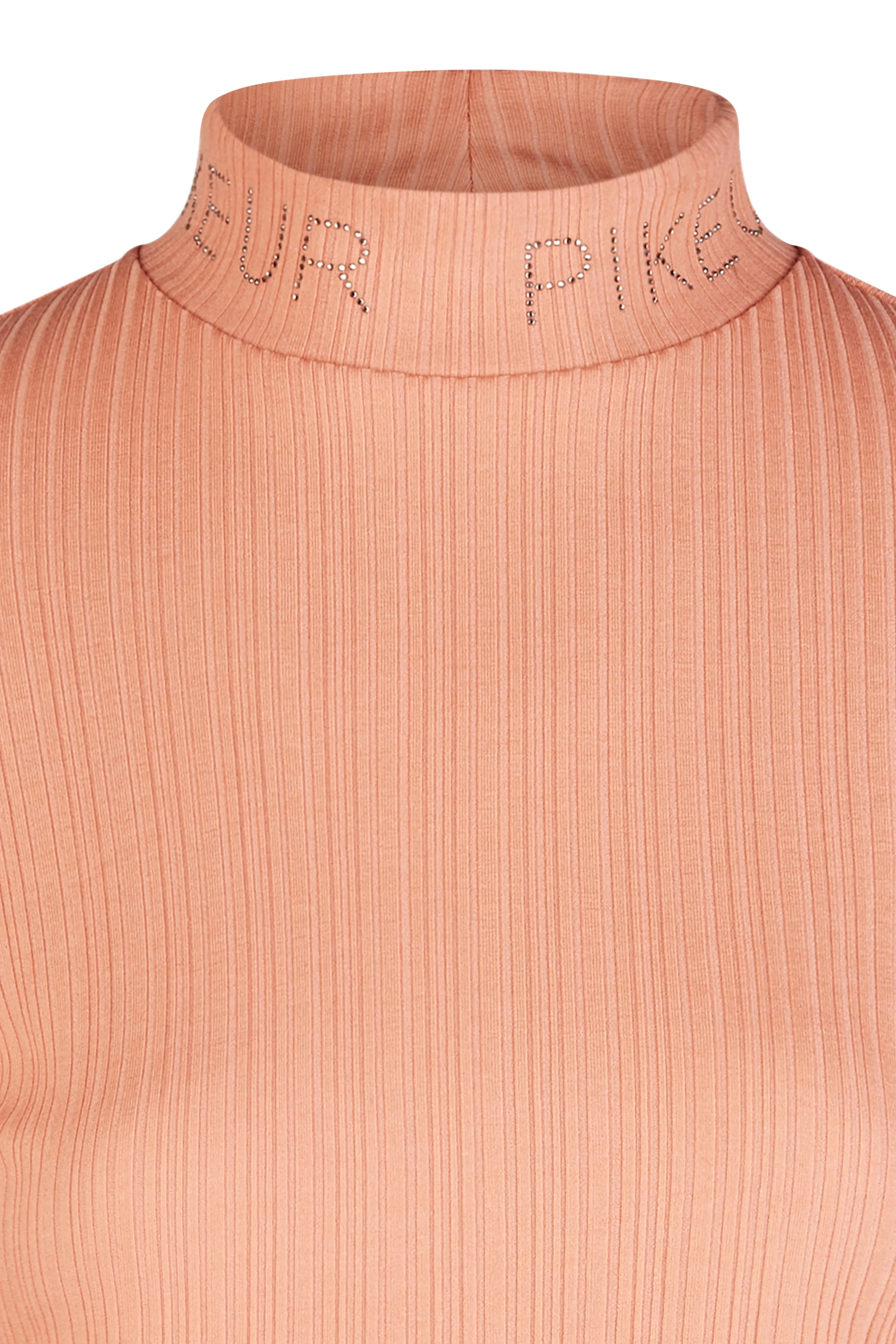 Pikeur selection roll neck top in Peach