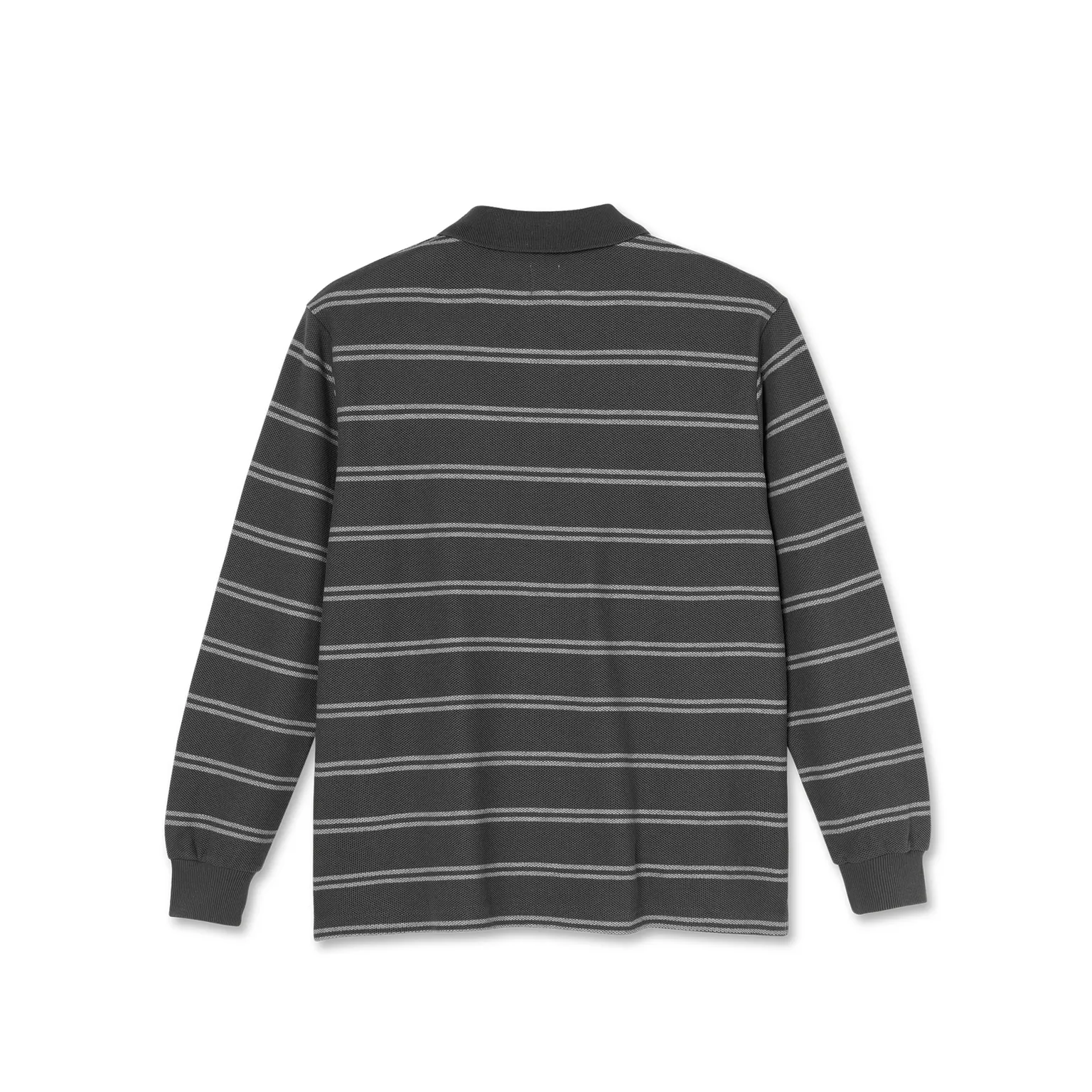 Polar Skate Co. Stripe Polo Longsleeve Shirt Graphite