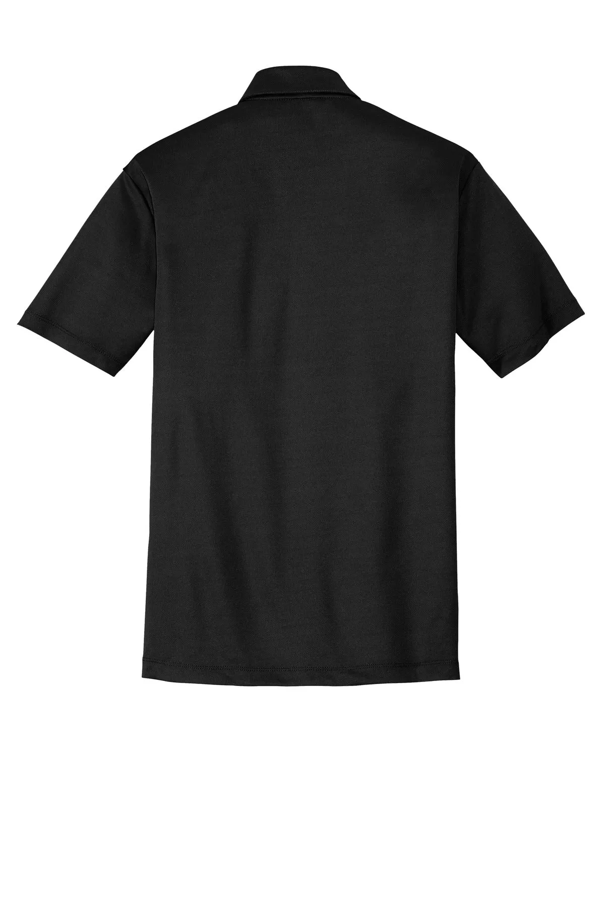 Port Authority Tall Silk Touch Performance Polo. TLK540 Black Tall