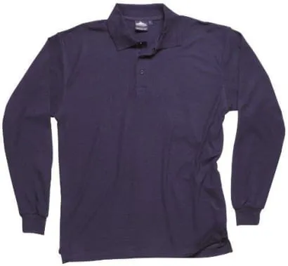 Portwest Genoa Long Sleeved Polo Shirt - B212