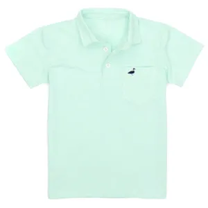 Properly Tied LD Harrison Pocket Polo in Seafoam