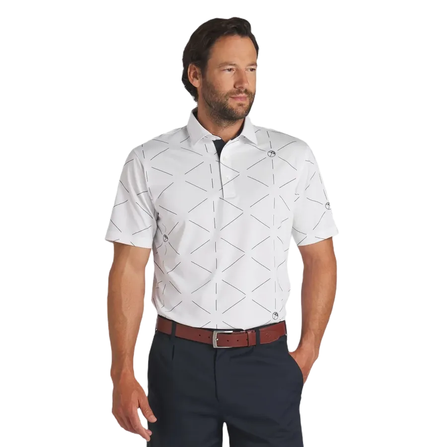 Puma AP Geo Golf Polo - White