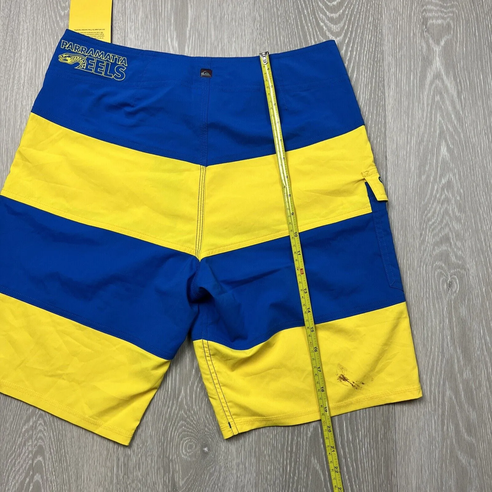 Quiksilver Mens Parramatta Eels Board Shorts Size 30 (New with grubby mark)